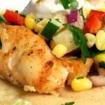 Grilled Fish Tacos with Corn Salsa